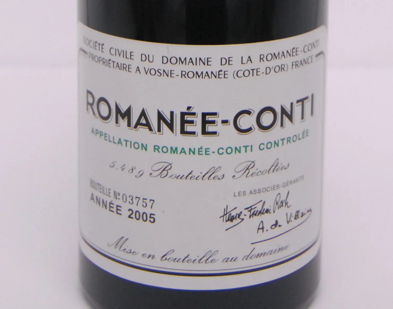 DRC Romanee-Conti label